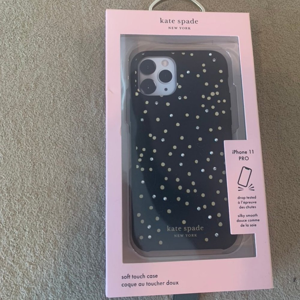 Kate Spade Black Studded iPhone 11 PRO Case